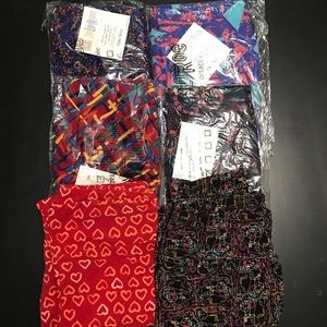 NWT/NWOT 6 Pairs LuLaRoe One Size Leggings Bundle